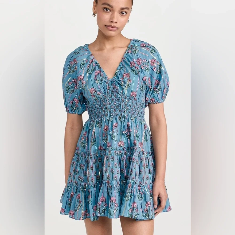 NWT Saylor Greyson Dress - Blue Size S - Picture 2 of 7